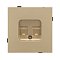 Механизм компьютерной розетки двойной SCT-TENDO-MPC2-SFPL-GD (RJ-45, CAT6) (Arlight, Матовый песочный)