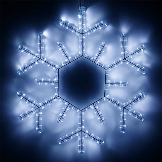Фигура cветодиодная ARD-SNOWFLAKE-M5-600x600-216LED White (230V, 15W) (Ardecoled, IP65, 1 год)