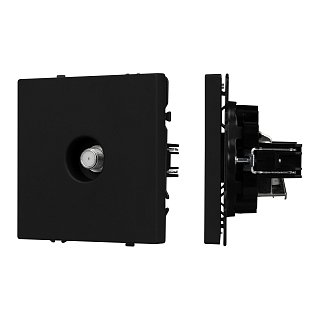 Механизм спутниковой розетки SCT-NOBE-MST1-SFPL-BK (SAT) (Arlight, Черный оникс)