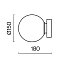 Настенный светильник (бра) Базовая форма / Basic form E14х1