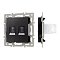 Механизм компьютерной розетки двойной SCT-MPC2-PL-BK (RJ-45, CAT6) (Arlight, -)