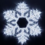 Фигура светодиодная ARD-SNOWFLAKE-M10-1000x900-504LED White (230V, 31W) (Ardecoled, IP65, 1 год)
