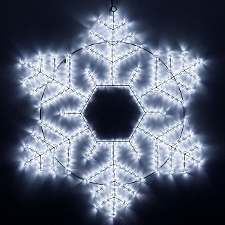 Фигура светодиодная ARD-SNOWFLAKE-M10-1000x900-504LED White (230V, 31W) (Ardecoled, IP65, 1 год)