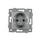 Механизм электрической розетки SCT-MEU1-PL-GR-V (250V, 16A) (Arlight, -)