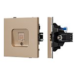 Механизм компьютерной розетки SCT-TENDO-MPC1-PL-GD (RJ-45, CAT6) (Arlight, Песочный)