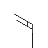 Кронштейн OXOR-SG2-1300x76-L1500 BLACK (Arlight, Сталь)