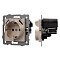 Механизм розетки с USB зарядкой SCT-MUAA-PL-GD-V (250V, 16A) (Arlight, -)