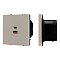 Механизм розетки с быстрой USB зарядкой SCT-NOBE-MUAC-SFPL-FC-CA (65W, QC3) (Arlight, Кашемир)