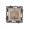 Механизм компьютерной розетки двойной SCT-MPC2-PL-GD-V (RJ-45, CAT6) (Arlight, -)
