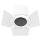 Бленда с сетчатым фильтром и посадочным кольцом LGD-NIKA-BDH-R100 (WH-BK) (Arlight, Металл)