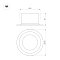 Светильник MS-DROP-BUILT-R105-14W Day4000 (WH, 85 deg, 230V) (Arlight, IP54 Металл, 5 лет)