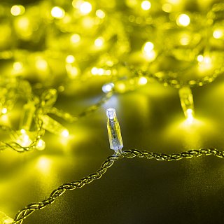 Светодиодная гирлянда ARD-STRING-CLASSIC-10000-CLEAR-100LED-FLASH Gold (230V, 7W) (Ardecoled, IP65)