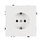 Механизм электрической розетки SCT-NOBE-MEU1-SFPL-WH (230V, 16A) (Arlight, Белый кварц)