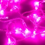 Светодиодная гирлянда ARD-STRING-CLASSIC-10000-CLEAR-100LED-FLASH PINK (230V, 7W) (Ardecoled, IP65, 1 год)