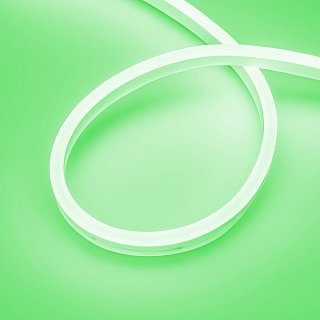 Лента герметичная AURORA-PS-A120-16x8mm 24V Green (10 W/m, IP65, 2835, 5m) (Arlight, Силикон, 2 года)