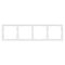 Рамка пластиковая FRM-NOBE-SFPL-4-WH (Arlight, Белый кварц)