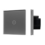 Выключатель сенсорный SWT-OMALI-S01-ZB-GR (250V, 10A, Zigbee) (Arlight, Стекло)
