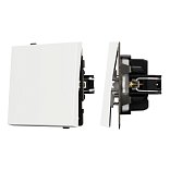 Механизм звонкового выключателя SWT-TENDO-MKR1-SFPL-WH (230V, 10A) (Arlight, Матовый белый)