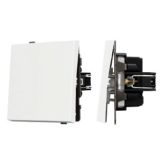 Механизм звонкового выключателя SWT-TENDO-MKR1-SFPL-WH (230V, 10A) (Arlight, Матовый белый)