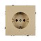 Механизм электрической розетки SCT-NOBE-MEU1-SFPL-GD (230V, 16A) (Arlight, Золотой песок)