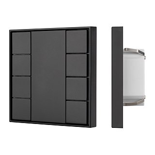 INTELLIGENT ARLIGHT Панель KNX-223-8-BLACK (BUS) (IARL, IP20 Пластик, 3 года)