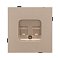 Механизм компьютерной розетки двойной SCT-TENDO-MPC2-PL-GD (RJ-45, CAT6) (Arlight, Песочный)