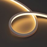 Лента герметичная MOONLIGHT-TOP-X320-13x12mm 24V Warm3000 (5 W/m, IP67, sauna, 15m, wire x2) (Arlight, Вывод вниз, 3 года)