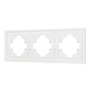 Рамка пластиковая FRM-TENDO-SFPL-3-WH (Arlight, Матовый белый)
