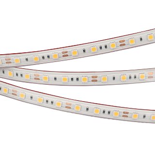 Светодиодная лента RTW 2-5000PS 12V Cool 8K 2x (5060, 300 LED, LUX) (Arlight, 14.4 Вт/м, IP67)