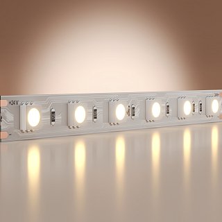 Светодиодная лента Базовая 24В 5050 14,4Вт/м 3000K 5м IP 20 201189