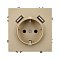 Механизм розетки с USB зарядкой SCT-NOBE-MUAA-SFPL-GD (230V, 16A) (Arlight, Золотой песок)