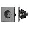 Механизм электрической розетки SCT-TENDO-MEU1-PL-GR (230V, 16A) (Arlight, Графитовый)