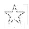 Фигура cветодиодная ARD-STAR-M1-295x275-36LED Warm (230V, 2.5W) (Ardecoled, IP65, 1 год)