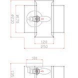Настенный светильник (бра) FR5333WL-01W Лента / Ribbon E14x1