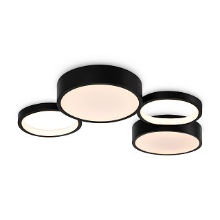Потолочный светильник FR6080CL-L92B Молекула / Molecule 69 Вт LED с пультом ДУ