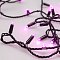 Светодиодная гирлянда ARD-STRING-CLASSIC-10000-BLACK-100LED-STD PINK (230V, 7W) (Ardecoled, IP65, 1 год)
