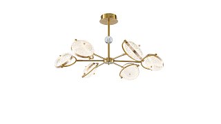 Люстра FR5209PL-L42G Звездный / Stellar 38 Вт LED с пультом ДУ