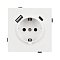Механизм розетки с USB зарядкой SCT-TENDO-MUAC-SFPL-WH (230V, 16A) (Arlight, Матовый белый)
