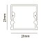Алюминиевый профиль накладной 21x21 (Серебро, 2 м), ALM007S-2M