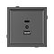 Механизм USB розетки SCT-TENDO-MUAC-SFPL-GR (5V, 3A, QC3) (Arlight, Матовый графитовый)