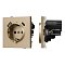 Механизм розетки с USB зарядкой SCT-TENDO-MUAC-SFPL-GD (230V, 16A) (Arlight, Матовый песочный)