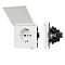 Механизм розетки влагозащищённый SCT-TENDO-MCP-PL-WH (230V, 16A) (Arlight, Белый)