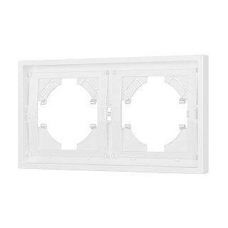 Рамка пластиковая FRM-TENDO-PL-2-WH (Arlight, Белый)