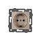 Механизм электрической розетки SCT-MEU1-PL-GD-V (250V, 16A) (Arlight, -)