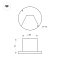 Светильник LT-TIE-R120-3W Warm3000 (WH, 75x30 deg, 230V) (Arlight, IP65 Бетон, 3 года)