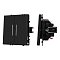 Механизм выключателя двухклавишный проходной LED SWT-NOBE-MKP2-SFPL-L-BK (230V, 10A) (Arlight, Черный оникс)