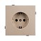 Механизм электрической розетки SCT-TENDO-MEU1-PL-GD (230V, 16A) (Arlight, Песочный)