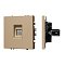 Механизм телефонной розетки SCT-NOBE-MTL1-SFPL-GD (RJ-11, 4C) (Arlight, Золотой песок)