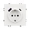 Механизм розетки с USB зарядкой SCT-NOBE-MUAC-SFPL-WH (230V, 16A) (Arlight, Белый кварц)