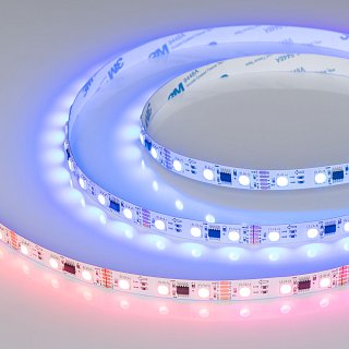 Светодиодная лента DMX-B60-10mm 12V RGB-PX3 (14 W/m, IP20, 5m) (Arlight, -)